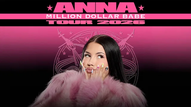 Promotional artwork for ANNA | MILLION DOLLAR BABE TOUR 2026