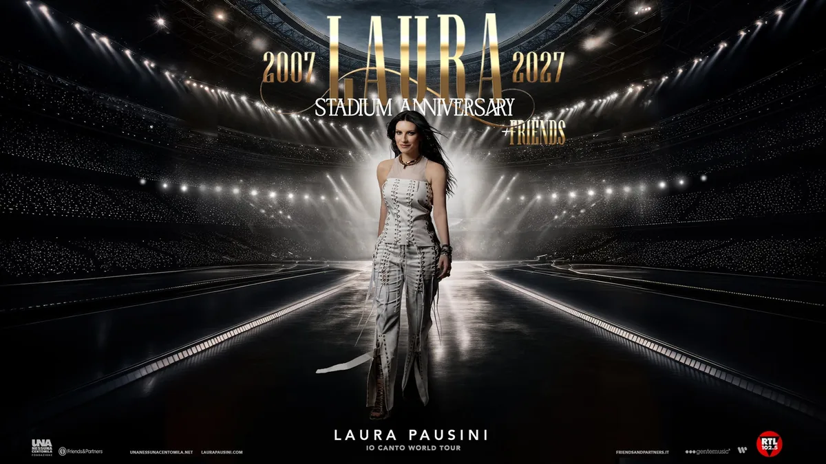 Promotional artwork for Laura Pausini - Io Canto World Tour