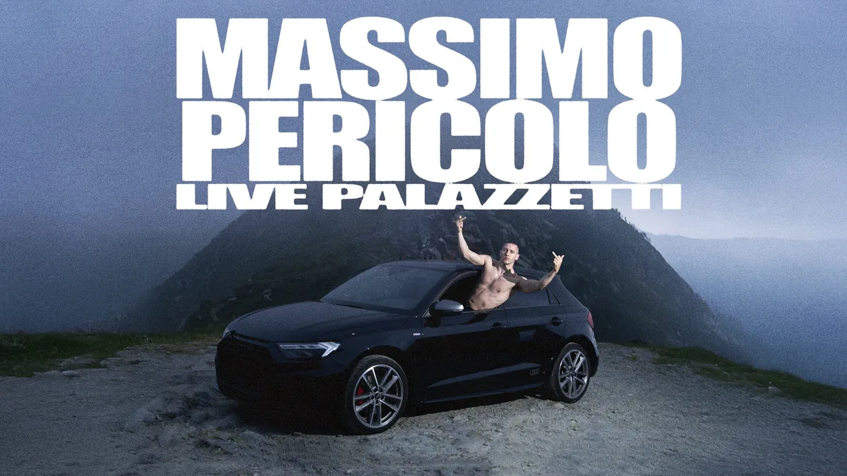Promotional artwork for Massimo Pericolo - Live Palazzetti
